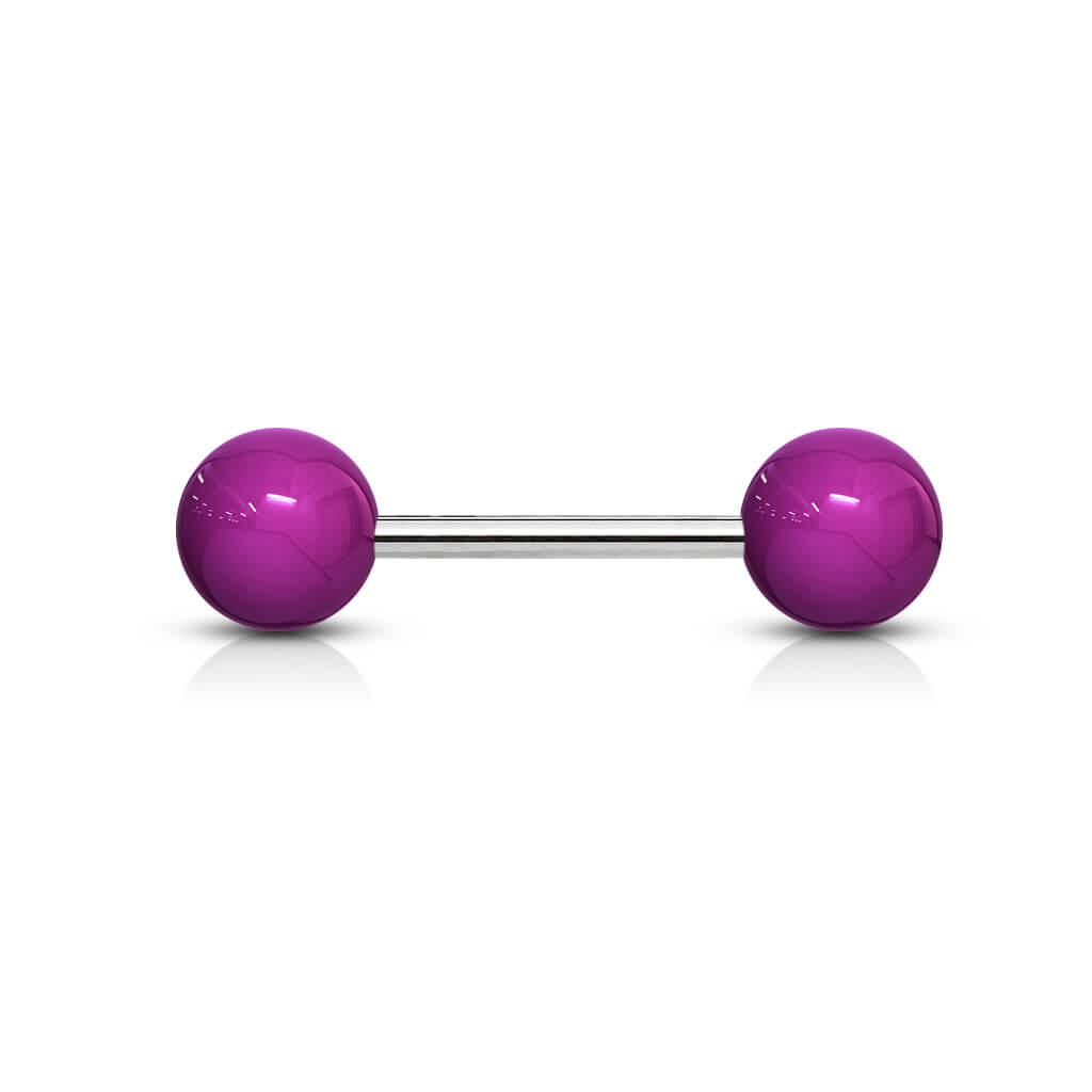 Barbell Acryl Einfarbig Kugel