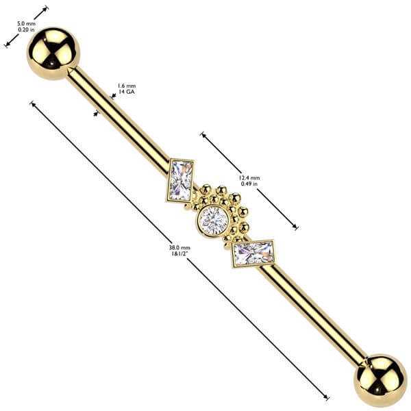 Industrial Barbell zirconias ball clusters