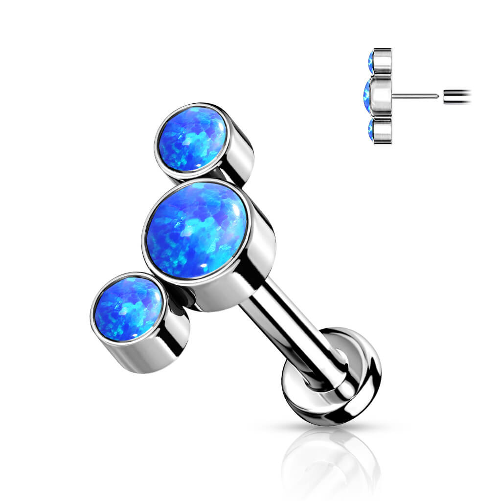 Titan Labret 3 Opal Silber Push-In