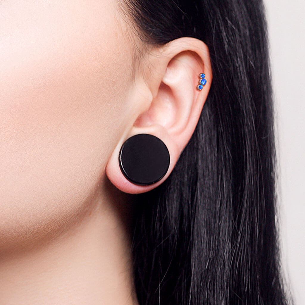 Titan Labret 3 Opal Silber Push-In