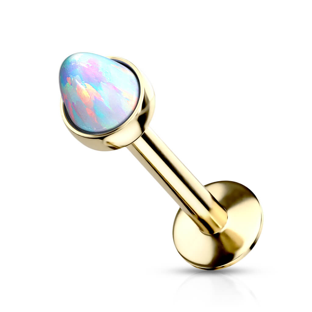 Labret Opal cup setting Internally Threaded