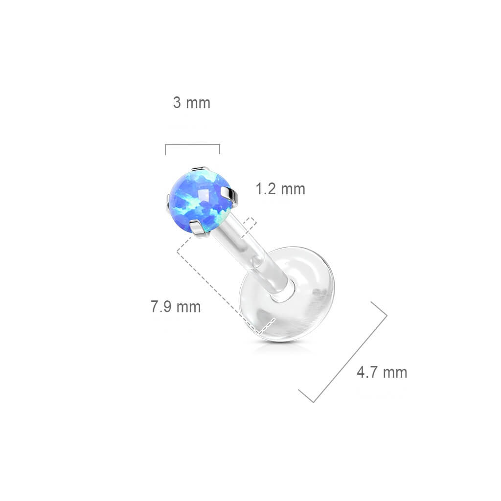 Labret Opal Round