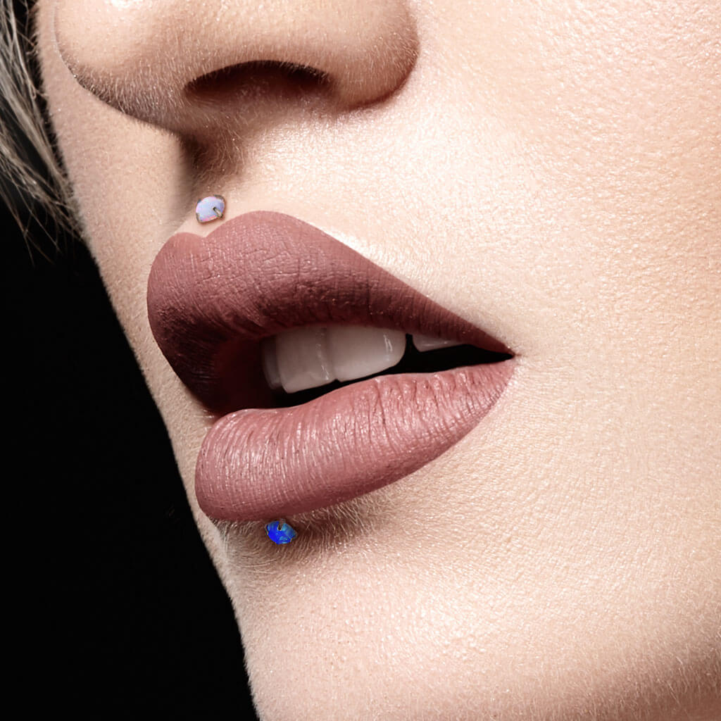 Labret Opal Round