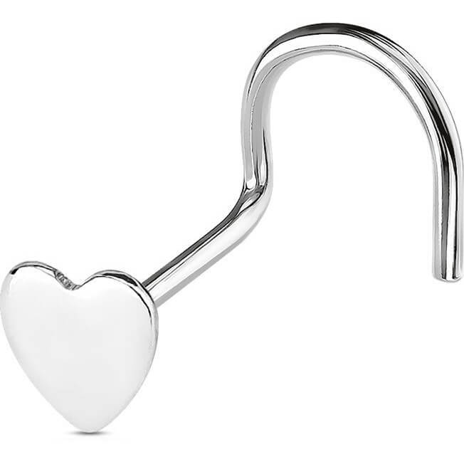 Argent 925 Nez Vis Cœur Argent