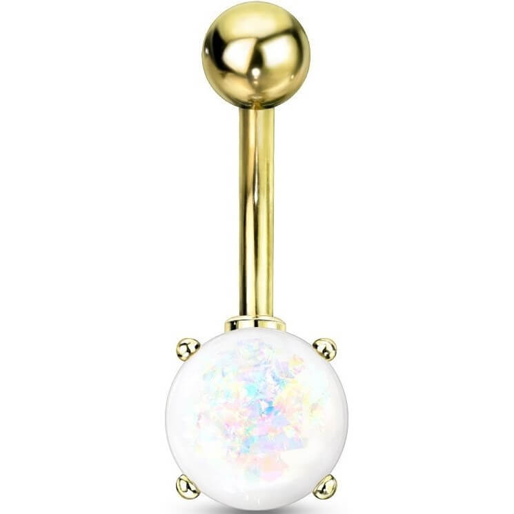 Piercing Ombelico Opale
