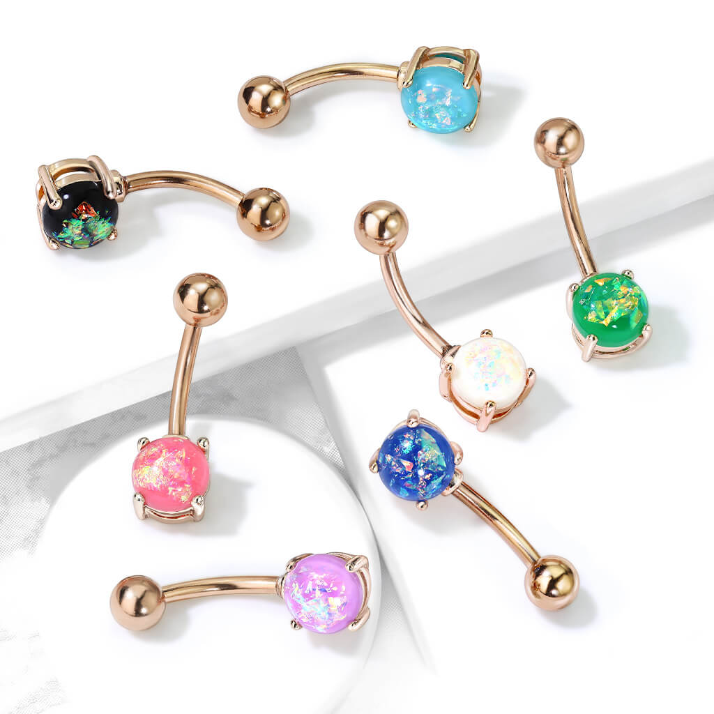 Piercing Ombelico Opale