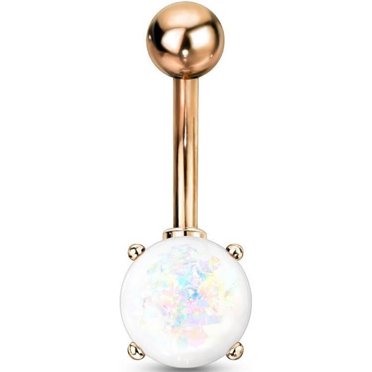 Piercing Ombelico Opale