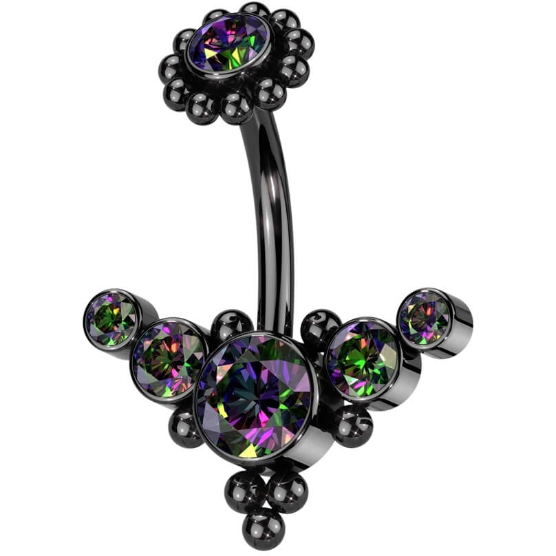 Piercing ombligo Circonitas Rosca interna