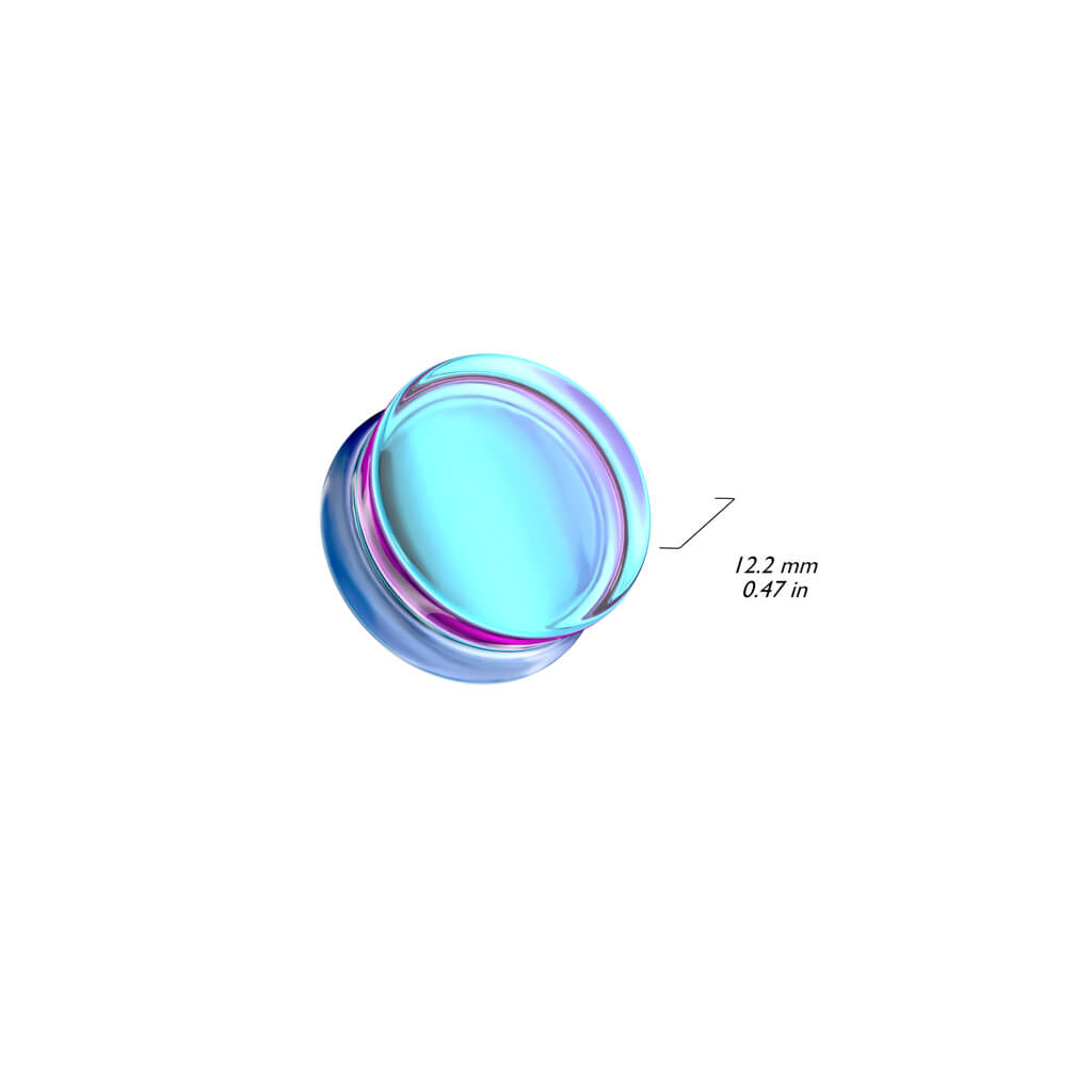 Vetro Plug Vetro iridescente viola