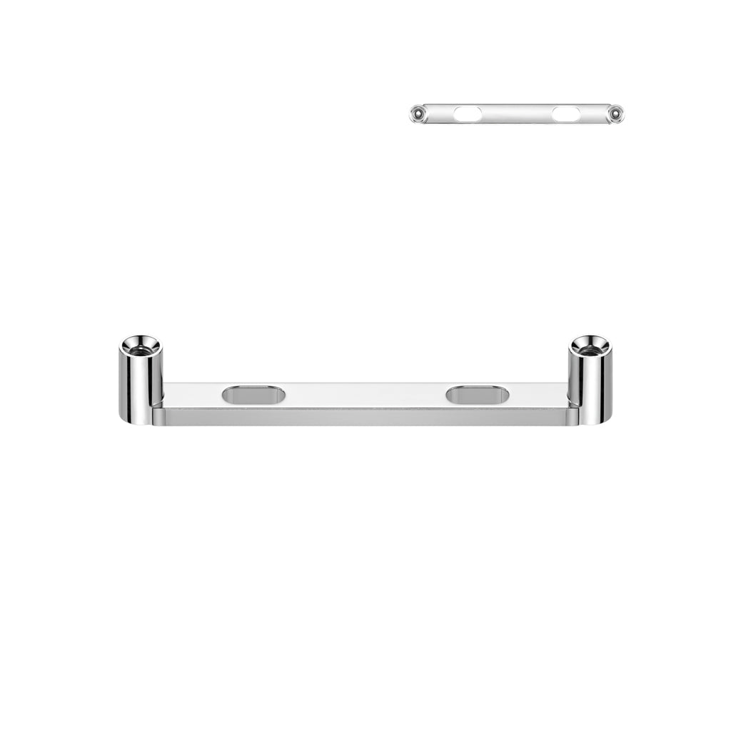 Titanio Barbell Surface Barra piatta con 2 fori Filettatura Interna