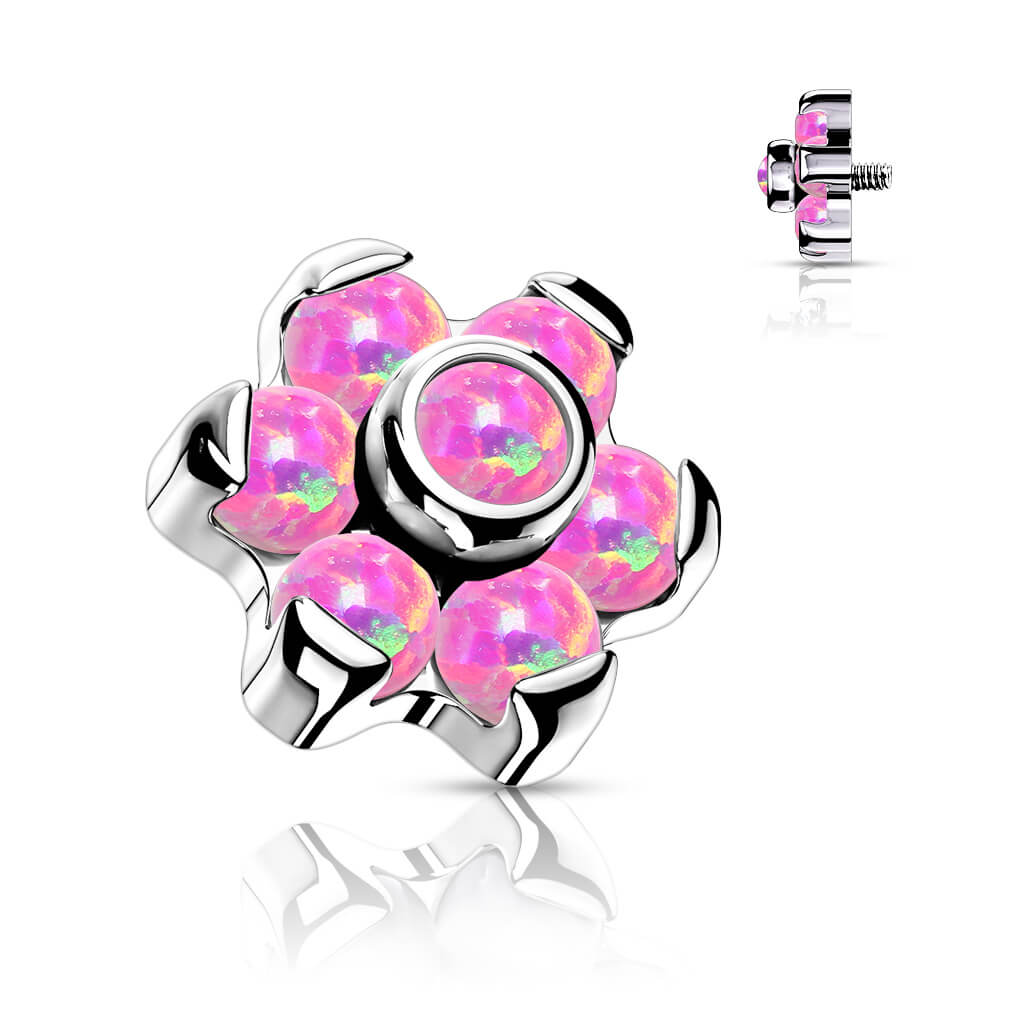 Titan Top Blume Opal Innengewinde