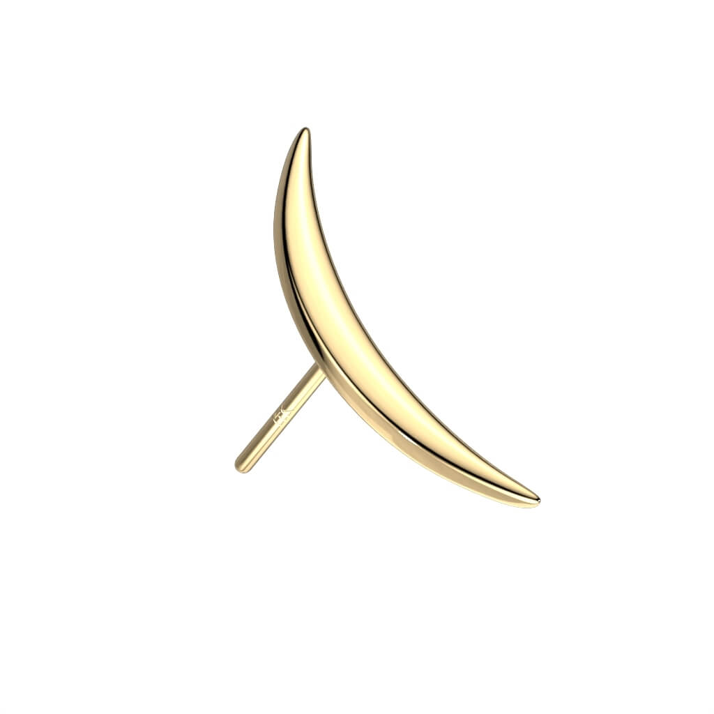 Oro 14 kt Superiore a Luna Push-In