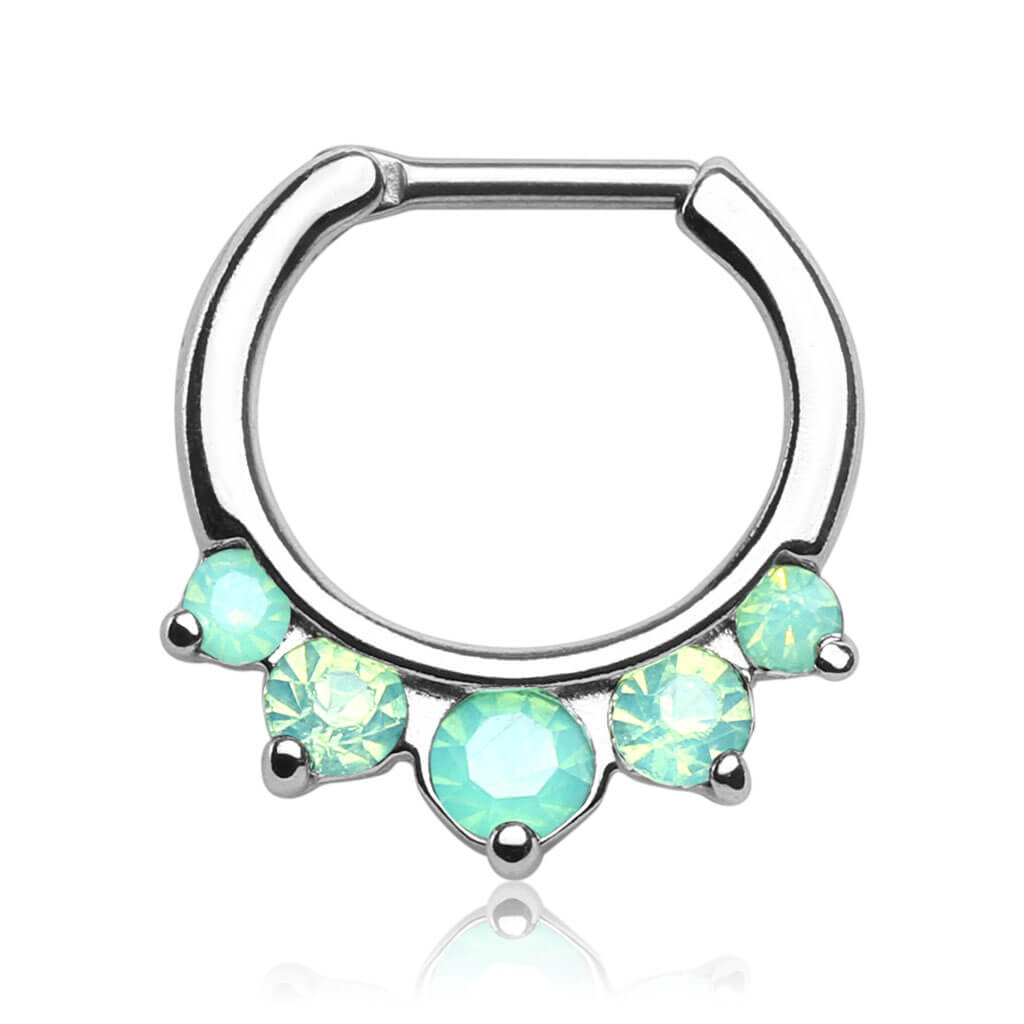 Septum Piercing Clicker 5 Zirkonia Clicker