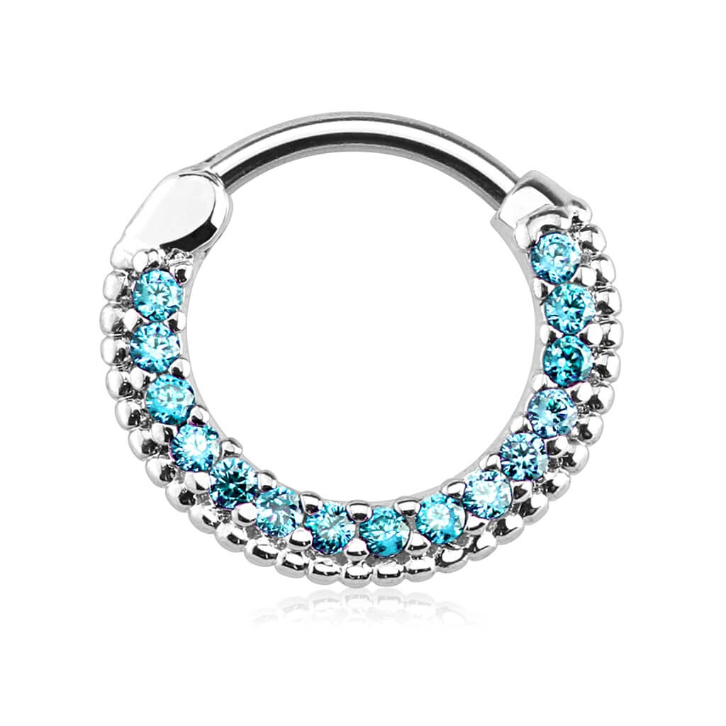 Piercing Septum Clicker con zircone Clicker