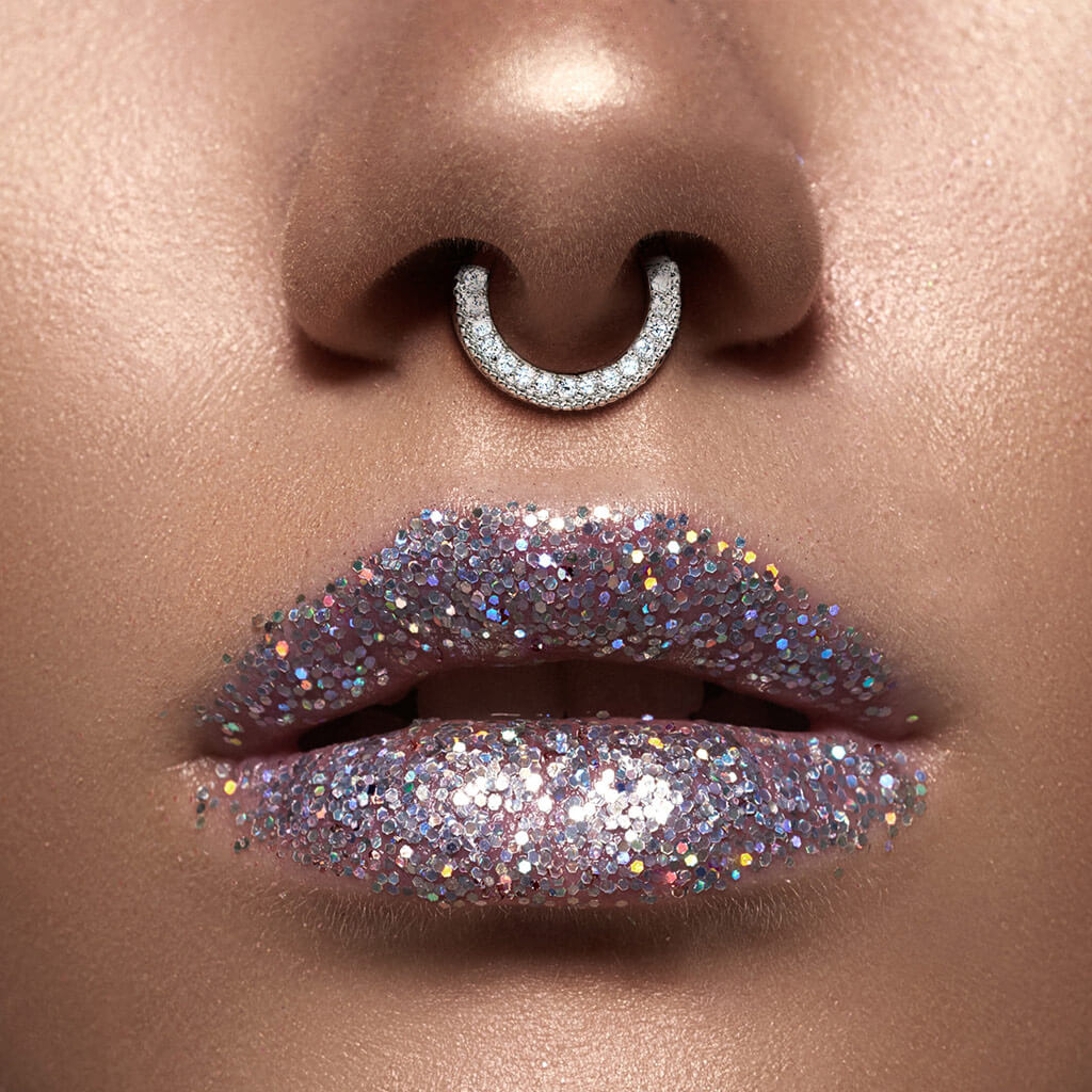 Piercing Septum Clicker con zircone Clicker