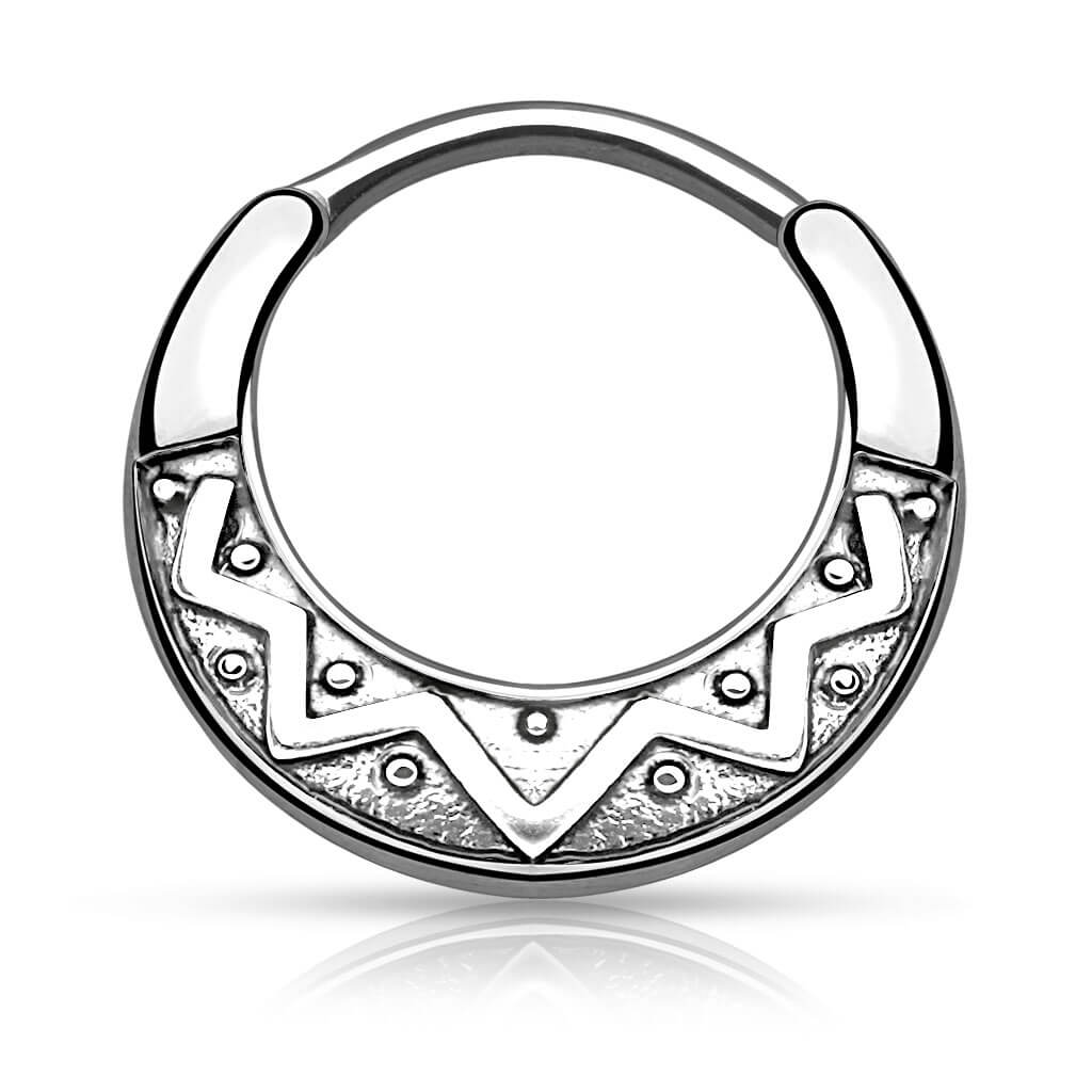 Piercing Septum Clicker tribale Clicker