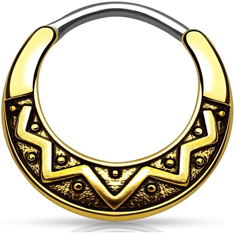 Piercing Septum Clicker tribale Clicker