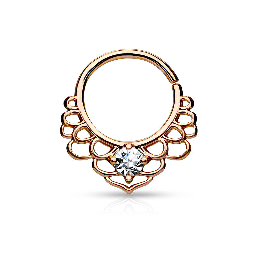 Ring Lutusblume Zirkonia Biegbar
