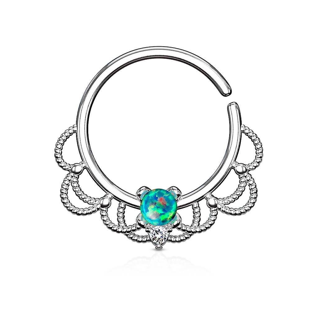 Anillo Ópalo Filigrana Flexible