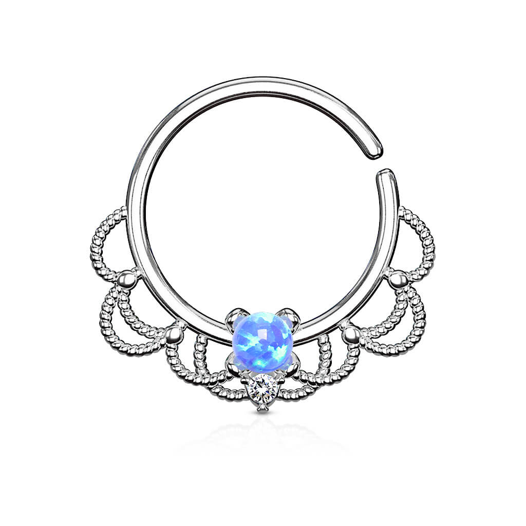 Anillo Ópalo Filigrana Flexible