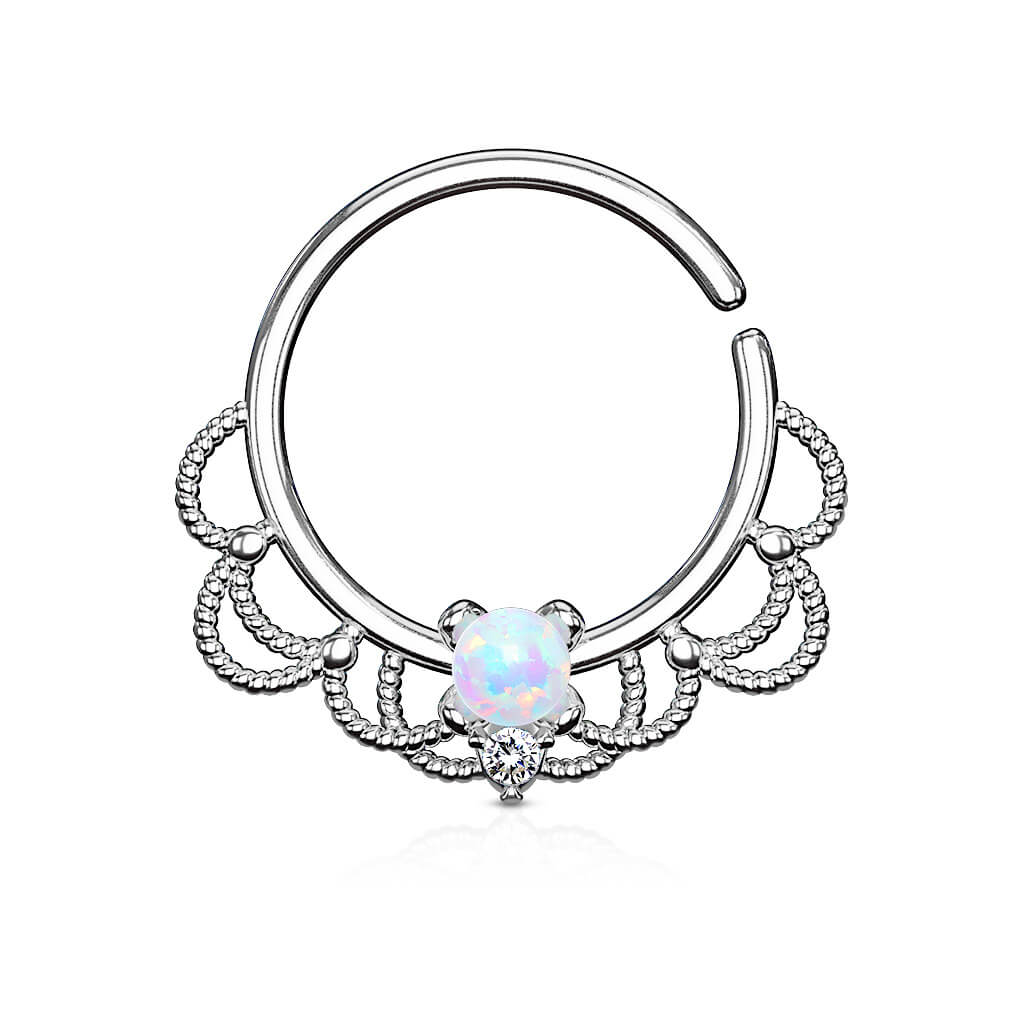 Anillo Ópalo Filigrana Flexible