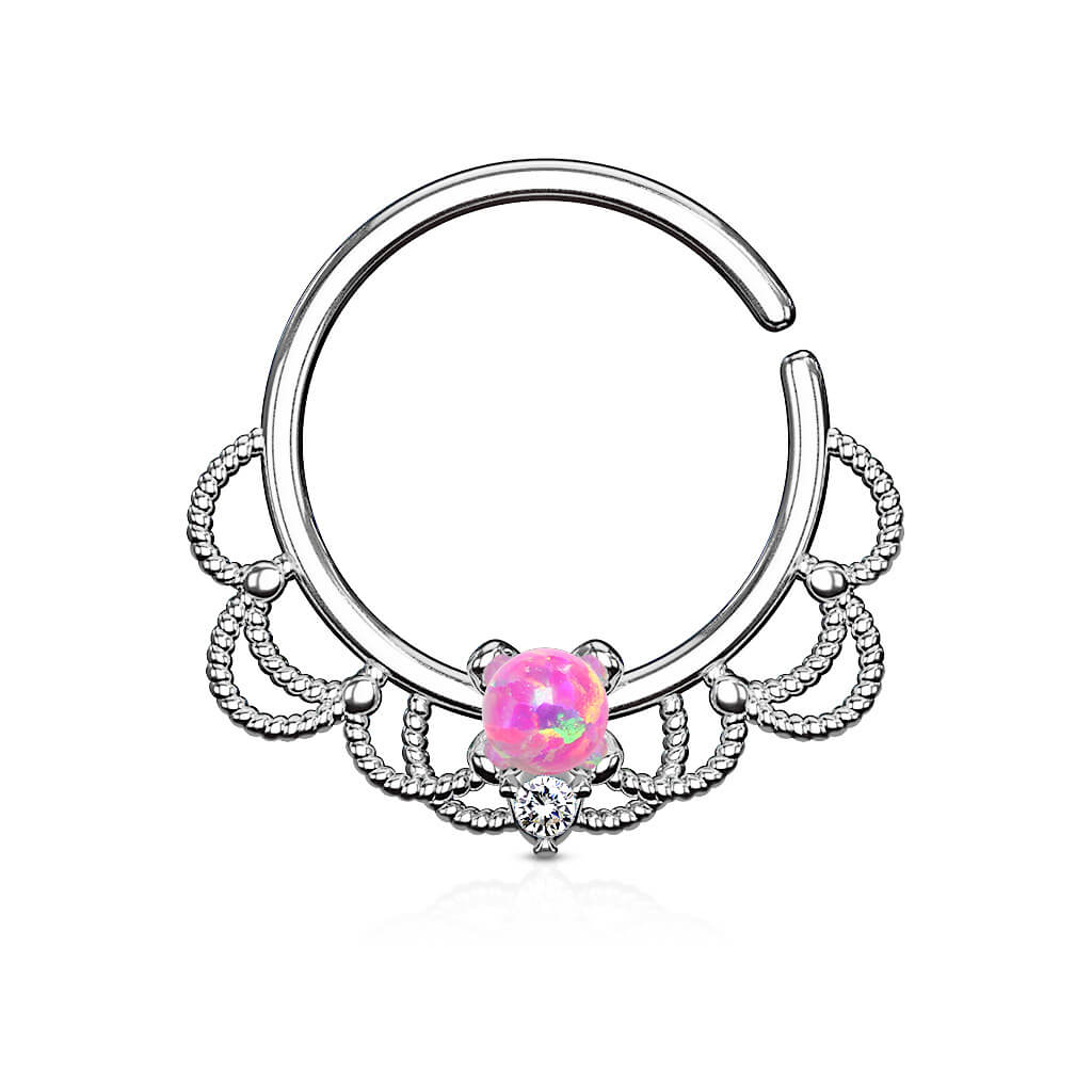 Anillo Ópalo Filigrana Flexible