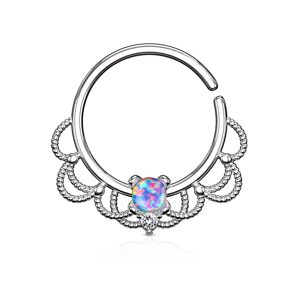 Anillo Ópalo Filigrana Flexible