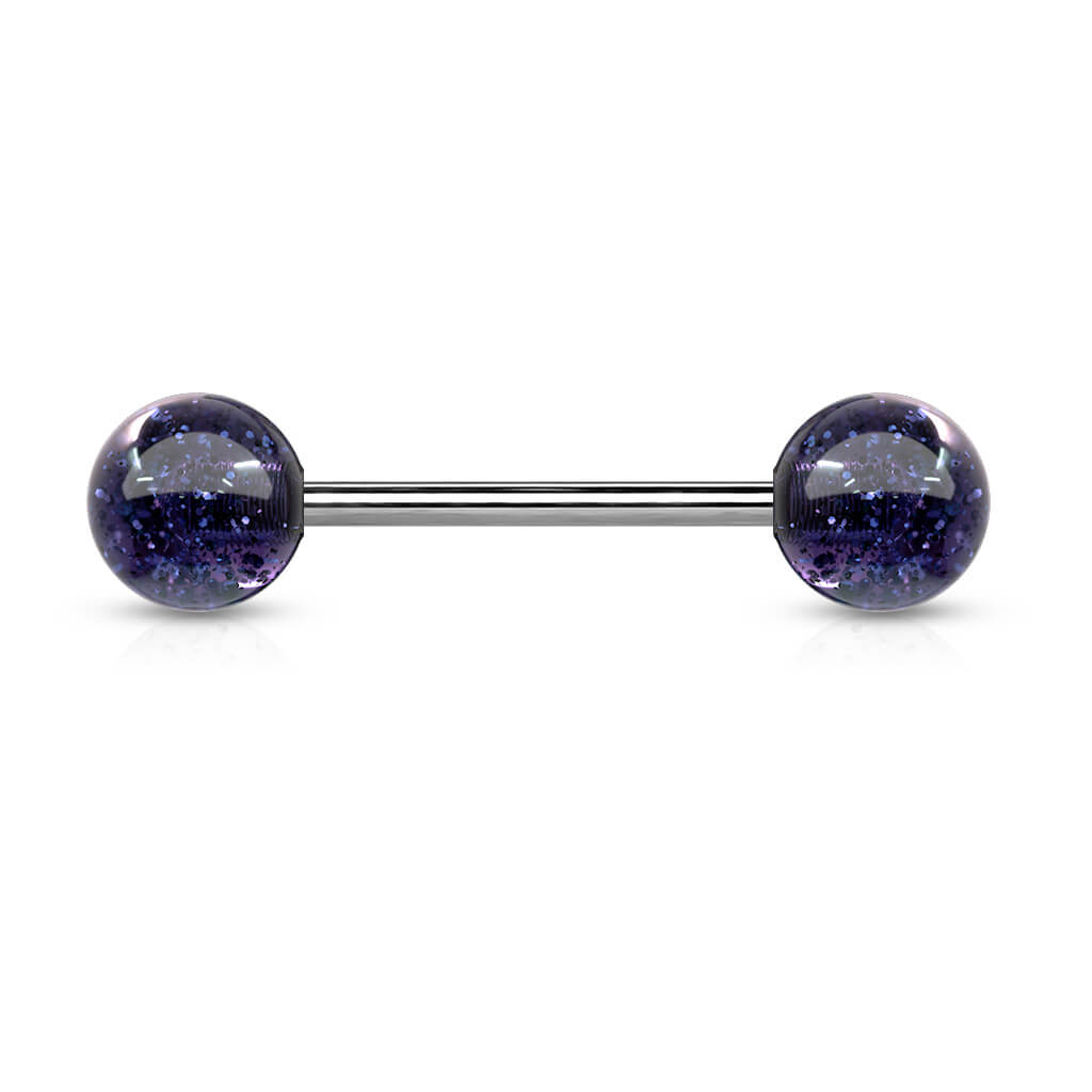 Titanium Barbell Acrylic Ultra Glitter Ball