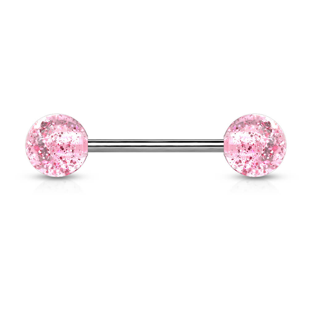 Titanium Barbell Acrylic Ultra Glitter Ball
