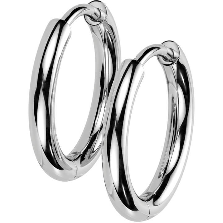 Titane Boucle d'Oreille Simple Cliqueur