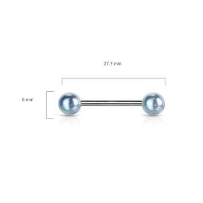 Barbell Acrylic Pearlish Ball