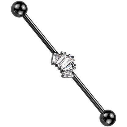 Industrial Barbell Crown Zirconia