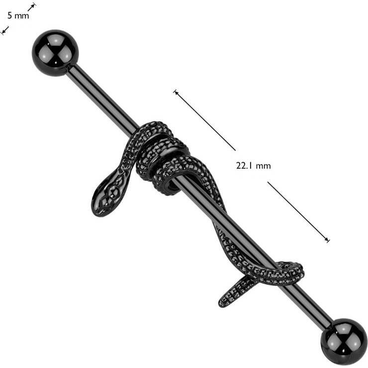 Industrial Barbell Wrapped Snake