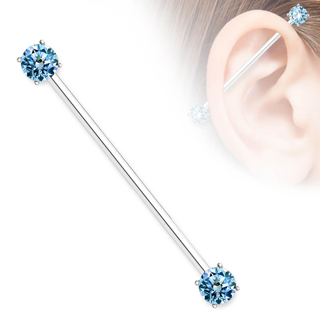 Industrial Barbell Zirconia Round