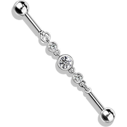 Industrial Barbell 3 Round Zirconia