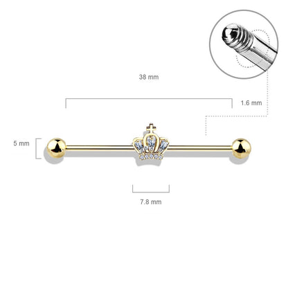 Barbell Industrial Corona in zircone