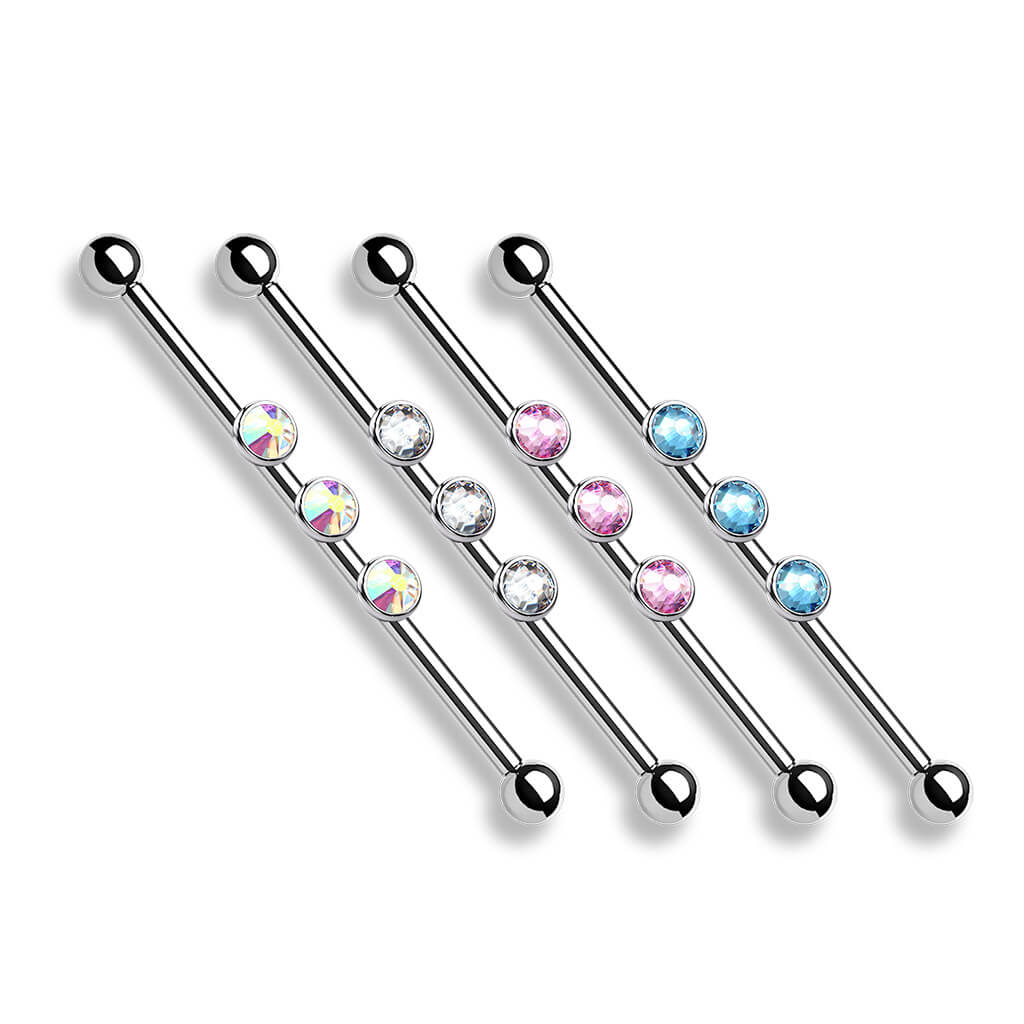 Industrial Barbell 3 Zirconia Internally Threaded