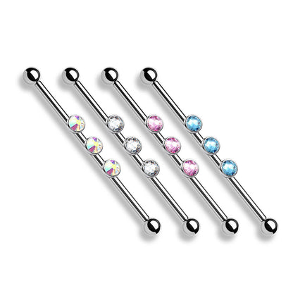 Industrial Barbell 3 Zirconia Internally Threaded