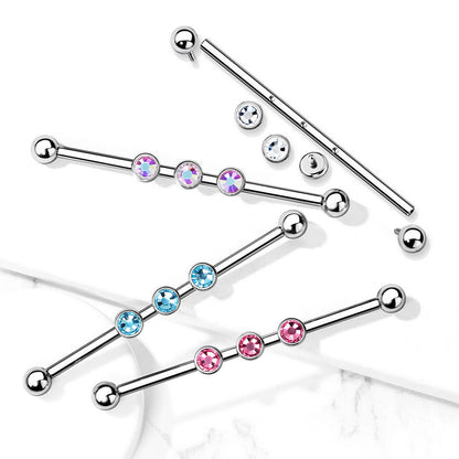 Industrial Barbell 3 Zirconia Internally Threaded