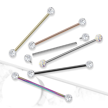 Barbell Industrial Sfera brillante Filettatura Interna