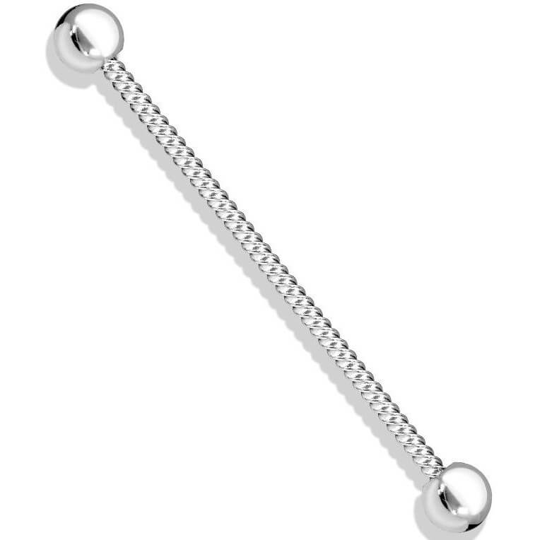 Barbell Industrial Sfere Argento e Corda