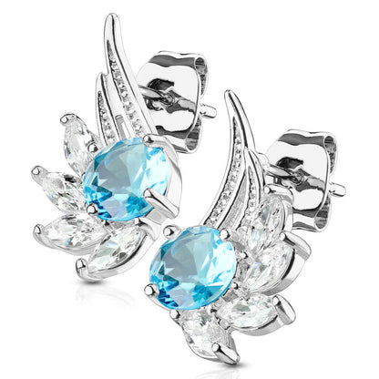 Bouton d'Oreille Ailes d'Ange Zircone