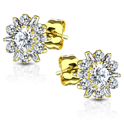 Silver 925 Flower Zirconia