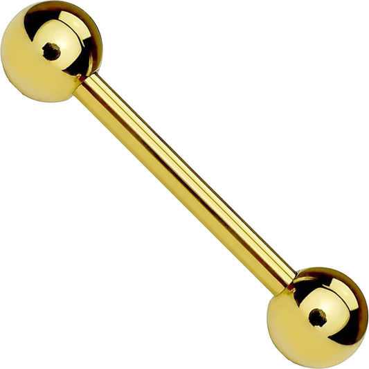 Barbell Kugel Gold