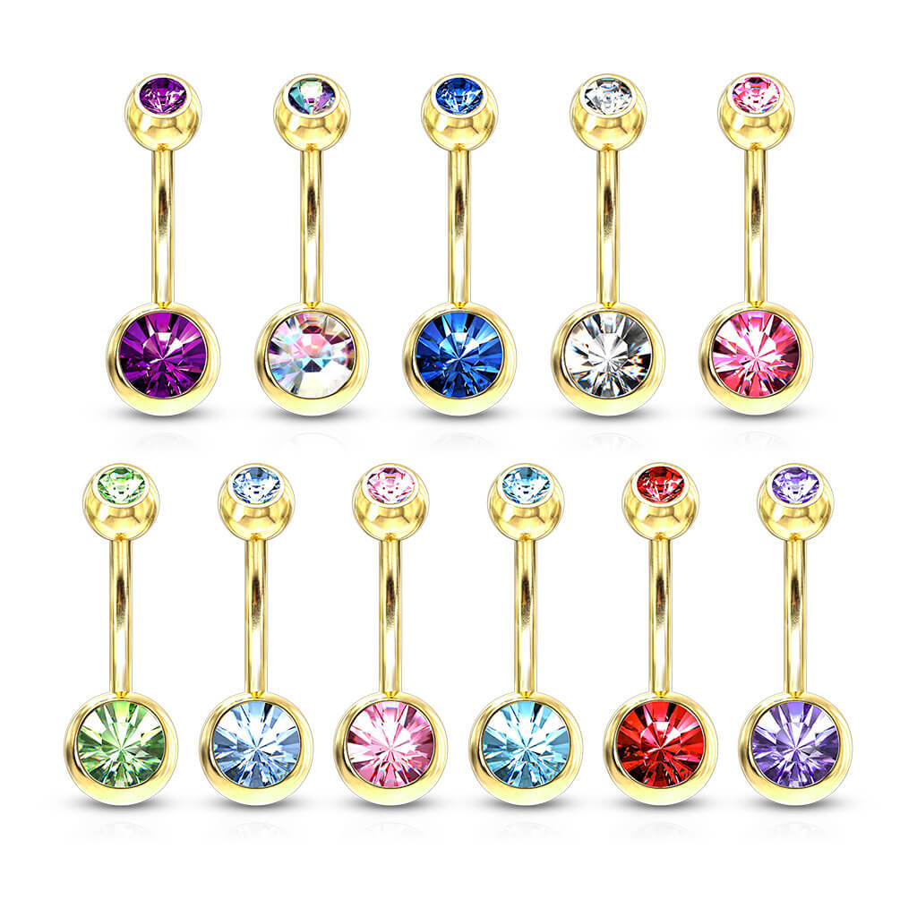 Belly Button Piercing Zirconia Ball