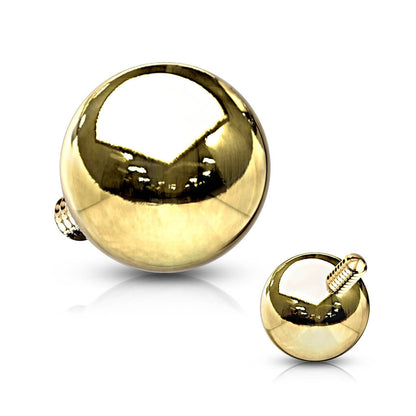 Oro 14 kt Sfera  Filettatura Interna