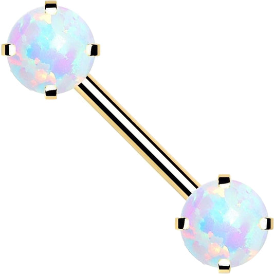 Nippelpiercing Opal Push-In