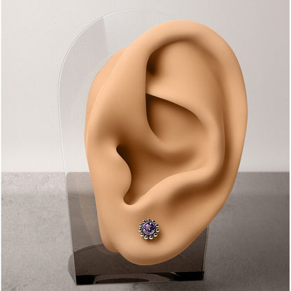 Titanium Flower Zirconia Silver