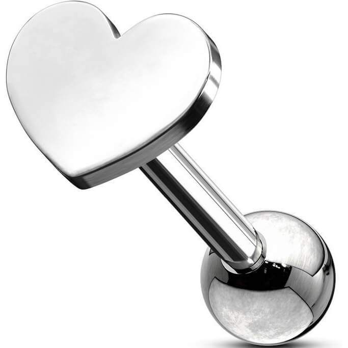 Barbell Heart Flat