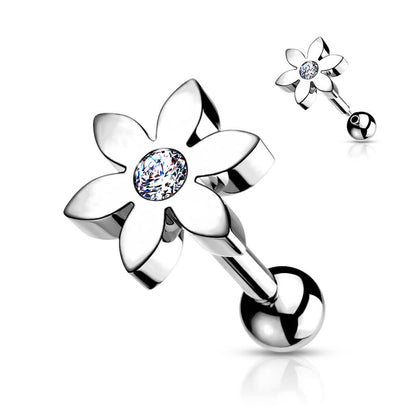 Barbell Flower Zirconia